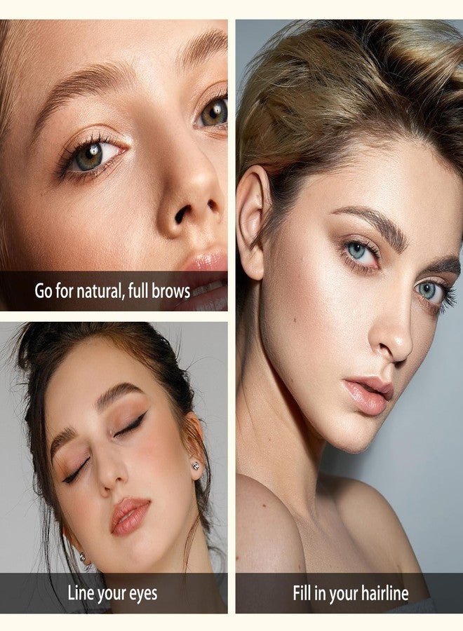 يوكانبي قلم تحديد الحواجب وقلم تحديد العيون الجل من يوكانبي 2 في 1 - قلم تحديد الحواجب بتقنية الميكروبليدينغ مع رأس فرشاة بزاوية لتحديد الحواجب + قلم تحديد عيون فائق الدقة 1.5 مم، مقاوم للماء، سريع الجفاف، يدوم طويلاً (بني داكن) - Image 5